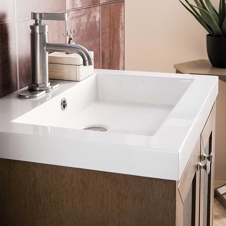 James Martin Vanities Chianti 24" Whitewashed Walnut Vanity with