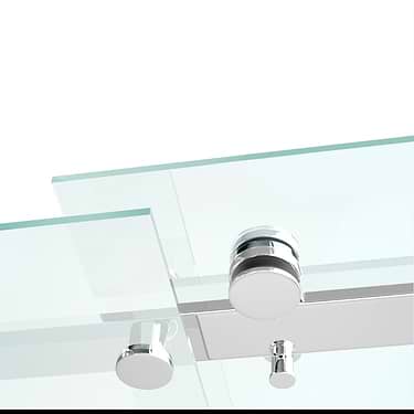 Acqua 60x58 Reversible Sliding Bathtub  Door with Clear Glass in Chrome