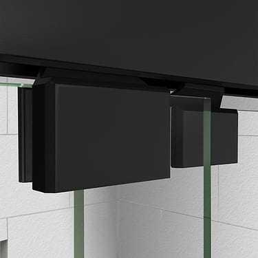 Encore 60"x58" Reversible Sliding Bathtub Door with Clear Glass in Satin Black by DreamLine