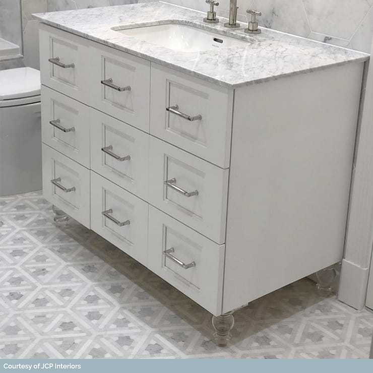 Winter Fresco White Polished Marble Mosaic Tile
