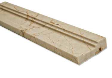 Novel Crema Marfil  Beige 2x12 Marble Chair Rail Liner