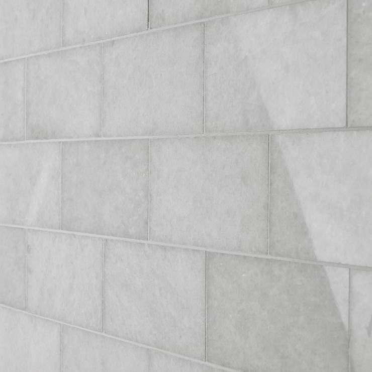 Snow White 3x6 Polished Marble Tile