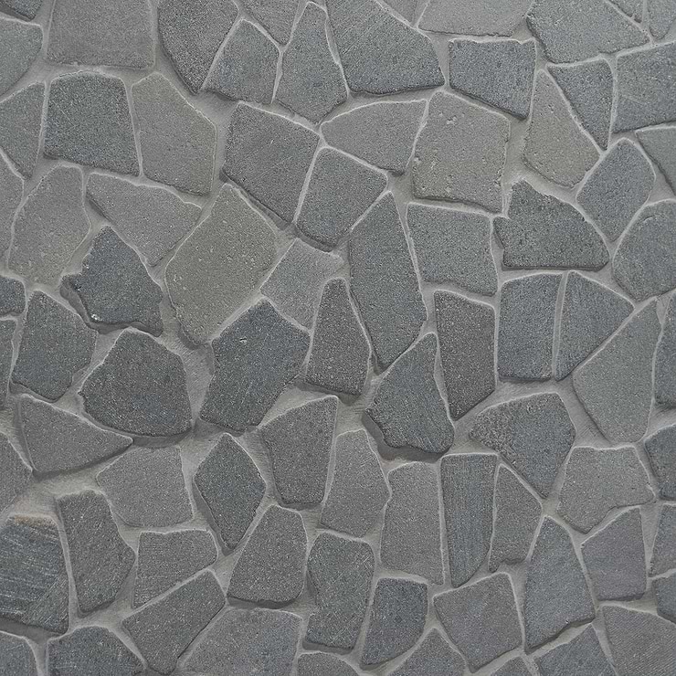 Nature Lava Black Tumbled Pebble Mosaic