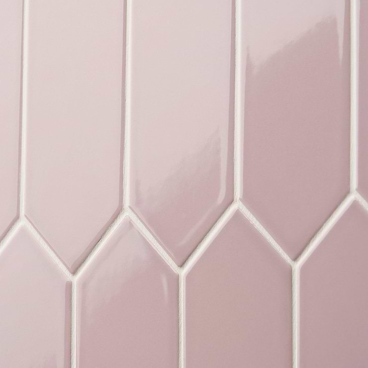 Kent Pink 3x12 Picket Polished Ceramic Wall Tile