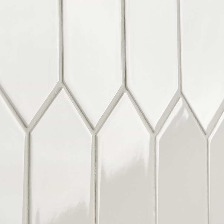 Kent White 2.6 x 13 Polished Ceramic Tile 