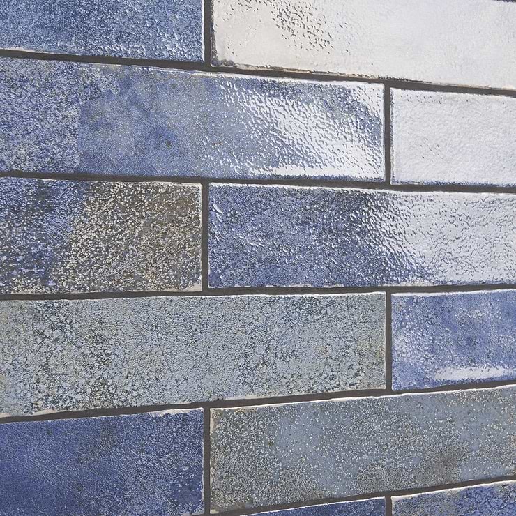 Kalay Blue 3x12 Glossy Ceramic Wall Tile