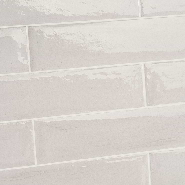 Paint Bianco 3x16 Glossy Porcelain Subway Wall Tile