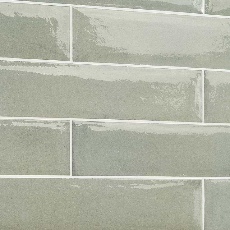Paint Verde Green 3x16 Glossy Porcelain Subway Tile for Wall