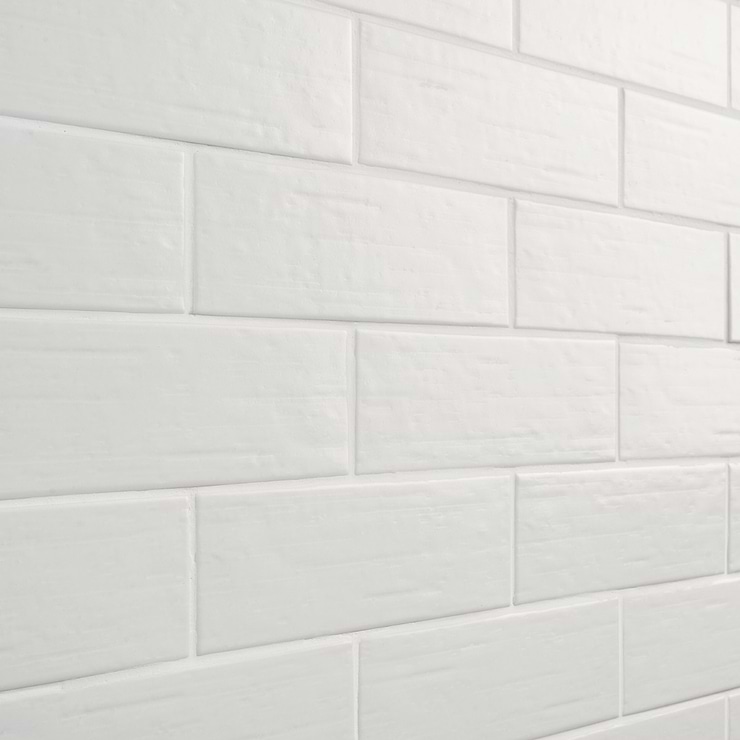 Kiln White 3x9 Matte Porcelain Subway Tile