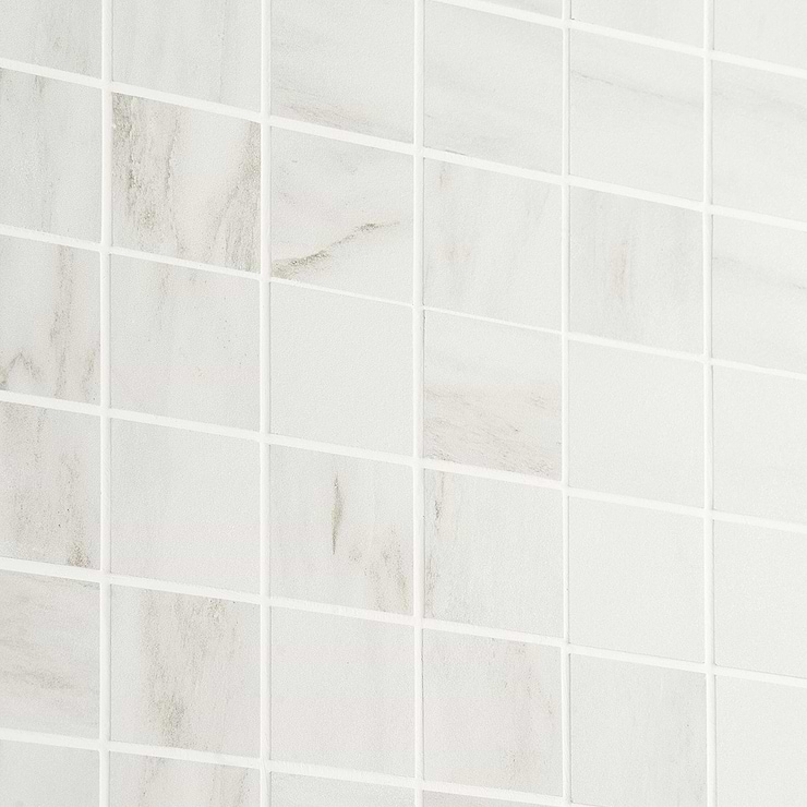 DreamStone Dolomite Snow 2x2 Matte Porcelain Mosaic