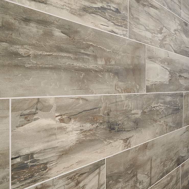 Petrawood Brown 8x48 Matte Porcelain Tile