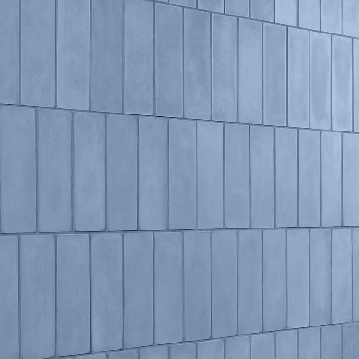 Color One Moon Blue 2x8 Matte Cement Tile