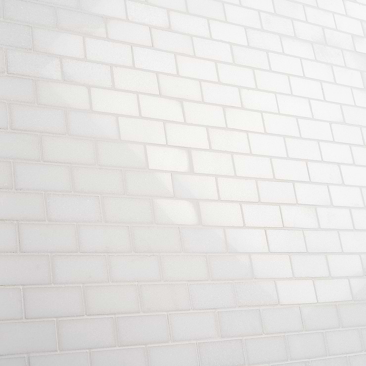 White Thassos 1x2 Polished Marble Tile