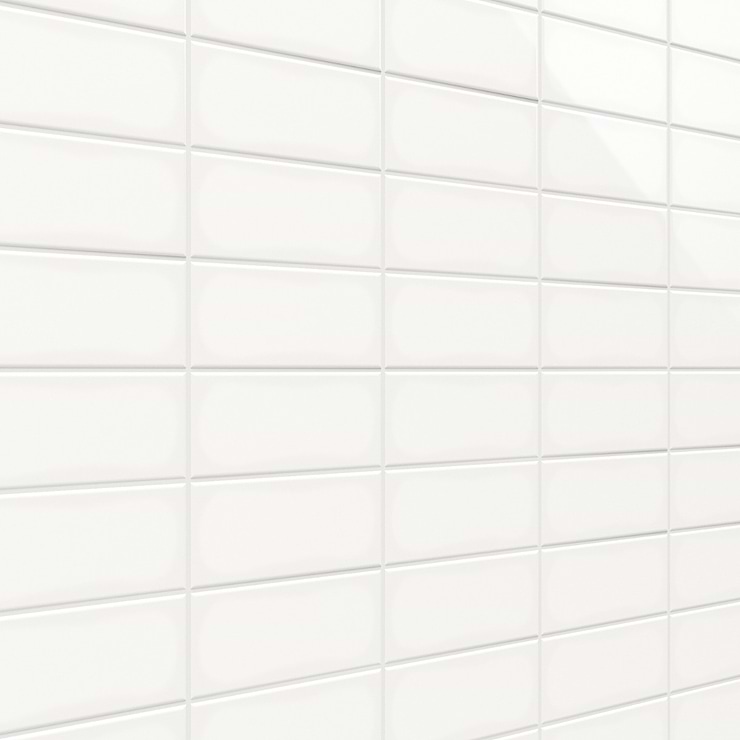 Park Hill White 3x6 Polished Porcelain Tile