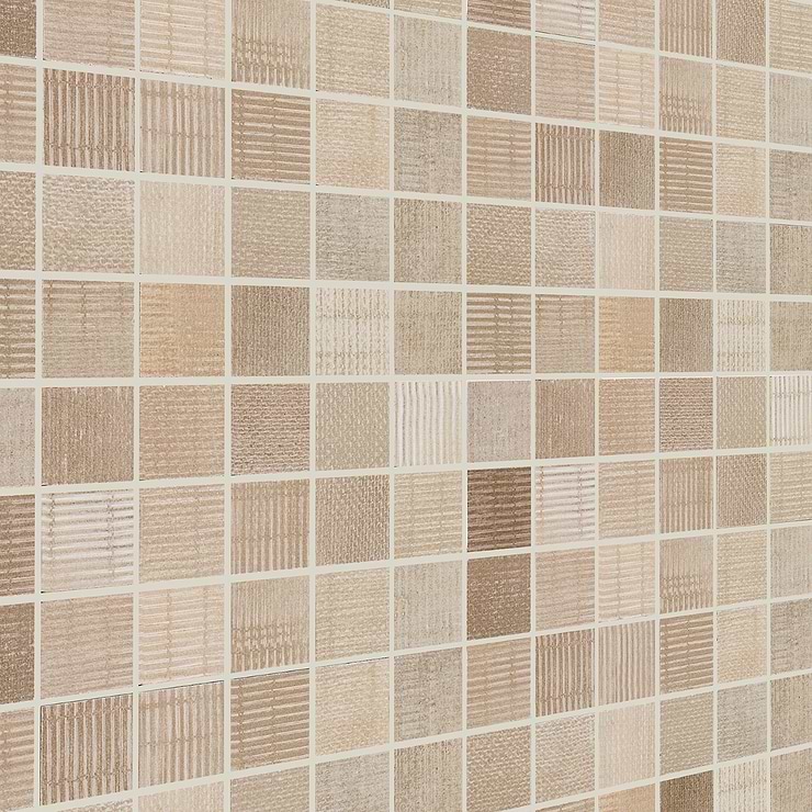 Ristretto Sand Beige 2x2 Matte Porcelain Mosaic Tile