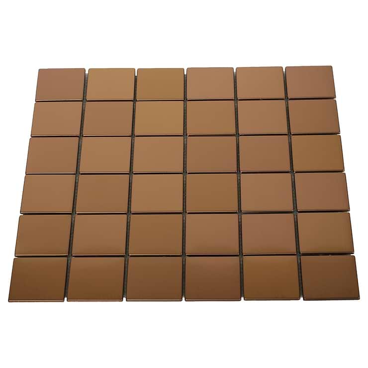 Metal Copper Stainless Steel 2x2 Squares Tile