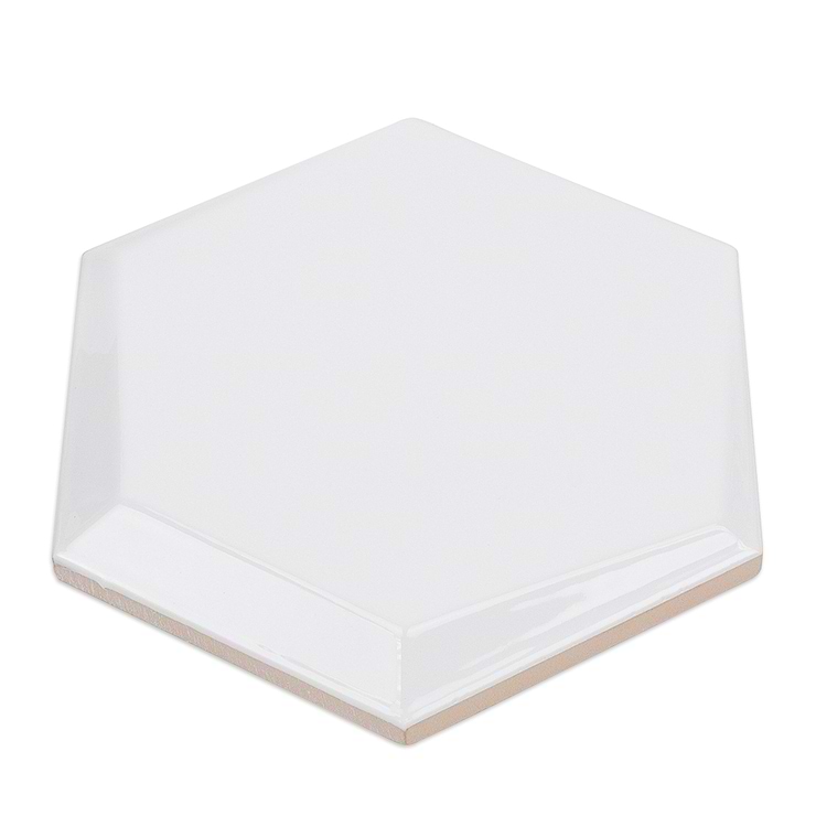 Exagoni Stive Blanco Brillo Hexagon Ceramic Tile