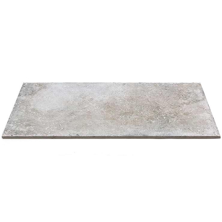 Tilebar Seville Efeso Gray 12x24 Travertine Look Matte Porcelain Tile