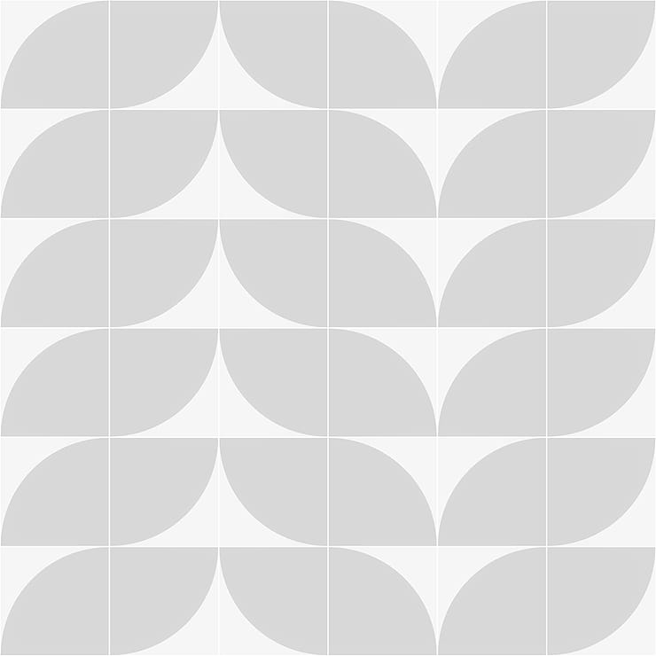 Stacy Garcia Maddox Deco Cool Gray 8x8 Matte Porcelain Tile