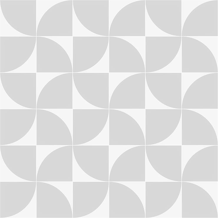 Stacy Garcia Maddox Deco Cool Gray 8x8 Matte Porcelain Tile