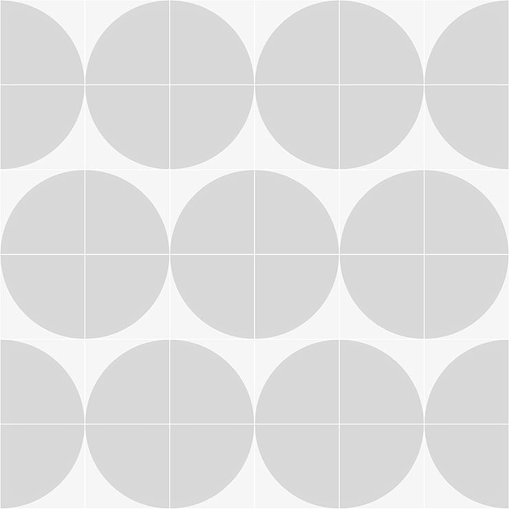 Stacy Garcia Maddox Deco Cool Gray 8x8 Matte Porcelain Tile