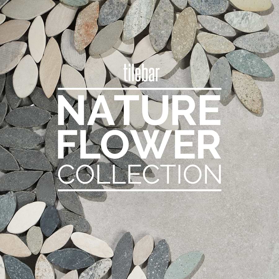Nature Flower Sumatra Blend Multicolor Pebble Honed Mosaic Tile