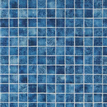 Swim Cascara Blue 2x2 Polished Glass Mosaic