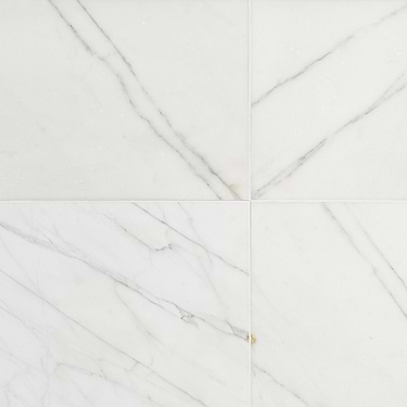 Calacatta Select White 18x18 Polished Marble Tile