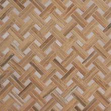Eternal Basketweave Herringbone Birch Matte Porcelain Wood Look Mosaic Tile