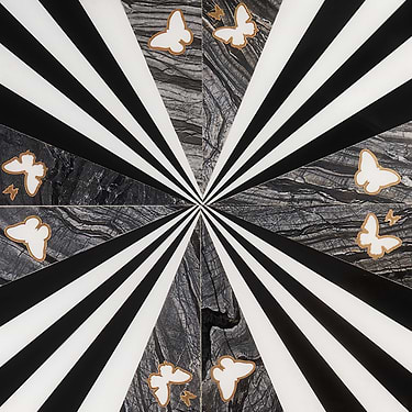 Wings Butterflies Nero Polished By Elizabeth Sutton