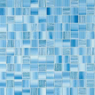 Marley Ocean Blue 2x2 Polished Glass Mosaic