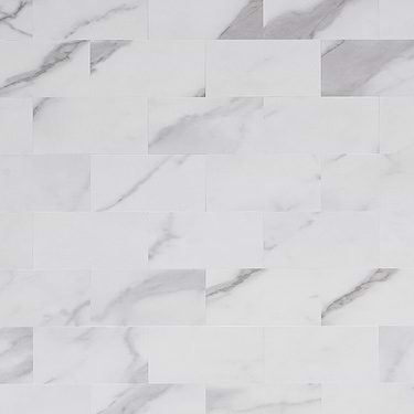Calcatta LPS White 3x6 Brick Seamless Marble Look Matte Peel & Stick Tile