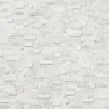 Mini Brick LPS White Polished Peel & Stick Stone Mosaic