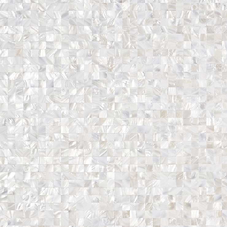 Mother of Pearl LPS Beige Small Squares Seamless Peel & Stick Self Adhesive Polished Pearl Shell Mosaic Tile