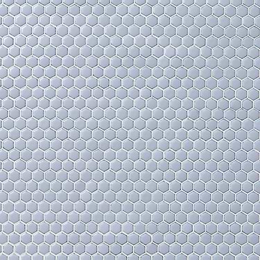 Eden Rimmed Cloudy Sky Hexagon Polished Ceramic Tile 
