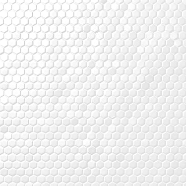 EDEN 2.0 White 1" Hexagon Matte Ceramic Mosaic - Sample