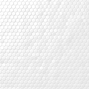 EDEN 2.0 White 1" Hexagon Polished Ceramic Mosaic - Sample