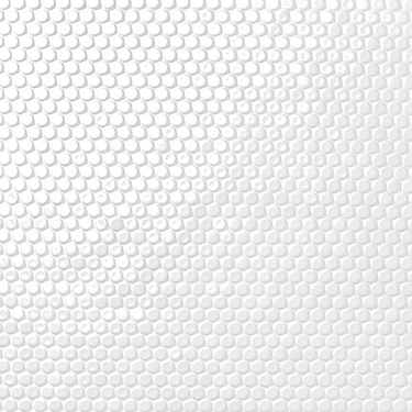EDEN 2.0 White Penny Round Polished Ceramic Mosaic - Sample