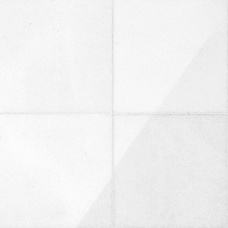 Snow White 12x12 Polished Marble Tile