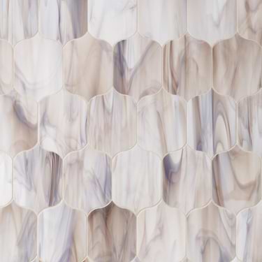 Bespoke Enigma Taupe 4x6 Lantern Polished Glass Mosaic Tile - Sample