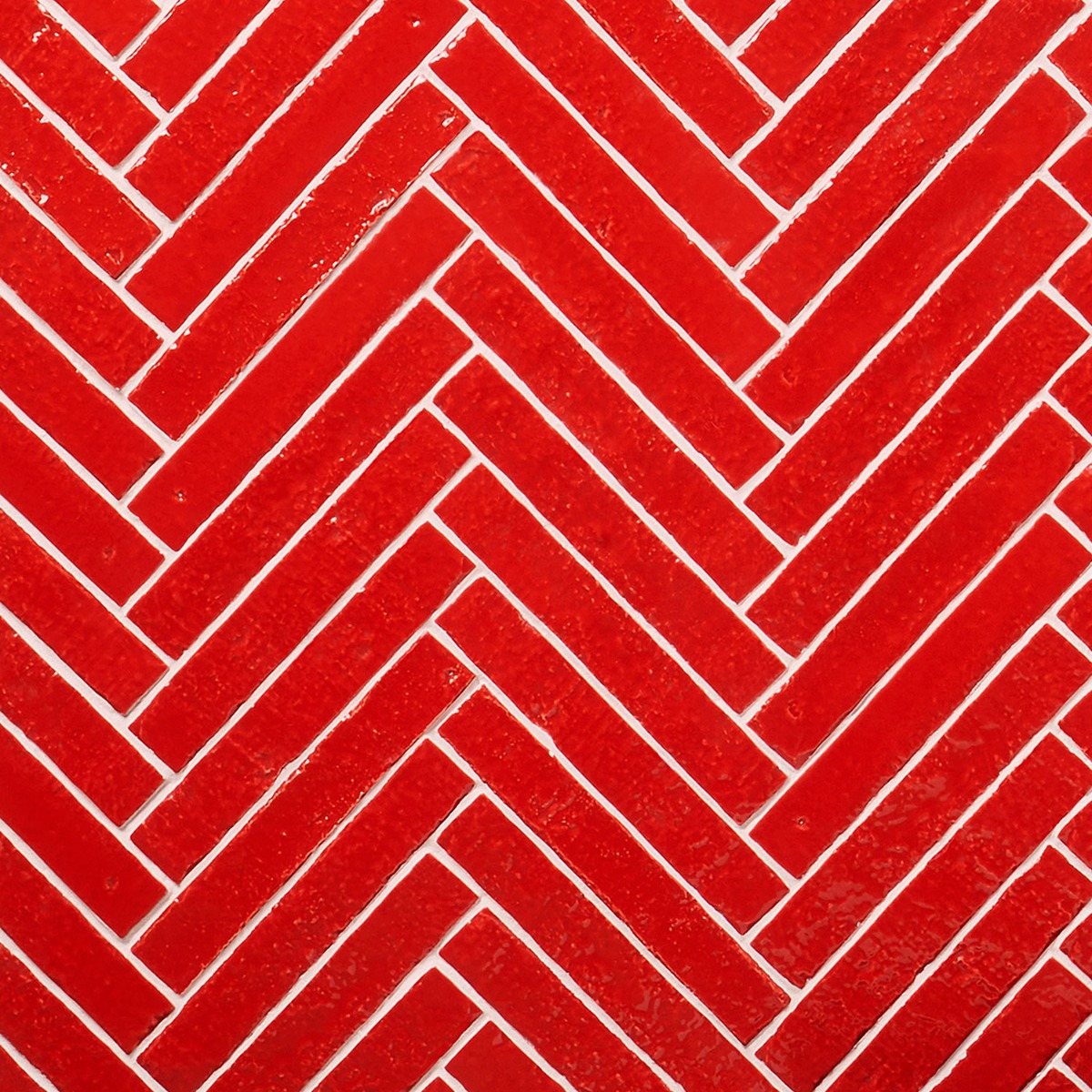 Wabi Sabi Crimson Red 1.5x9 Glossy Ceramic Tile  - Sample