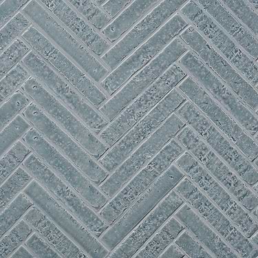Wabi Sabi River Blue 1.5x9 Glossy Ceramic Tile  - Sample