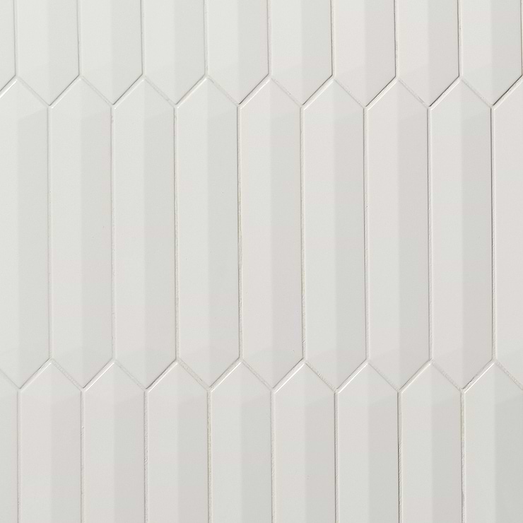 Kent Contour White 2.6 x 13 Polished Ceramic Tile