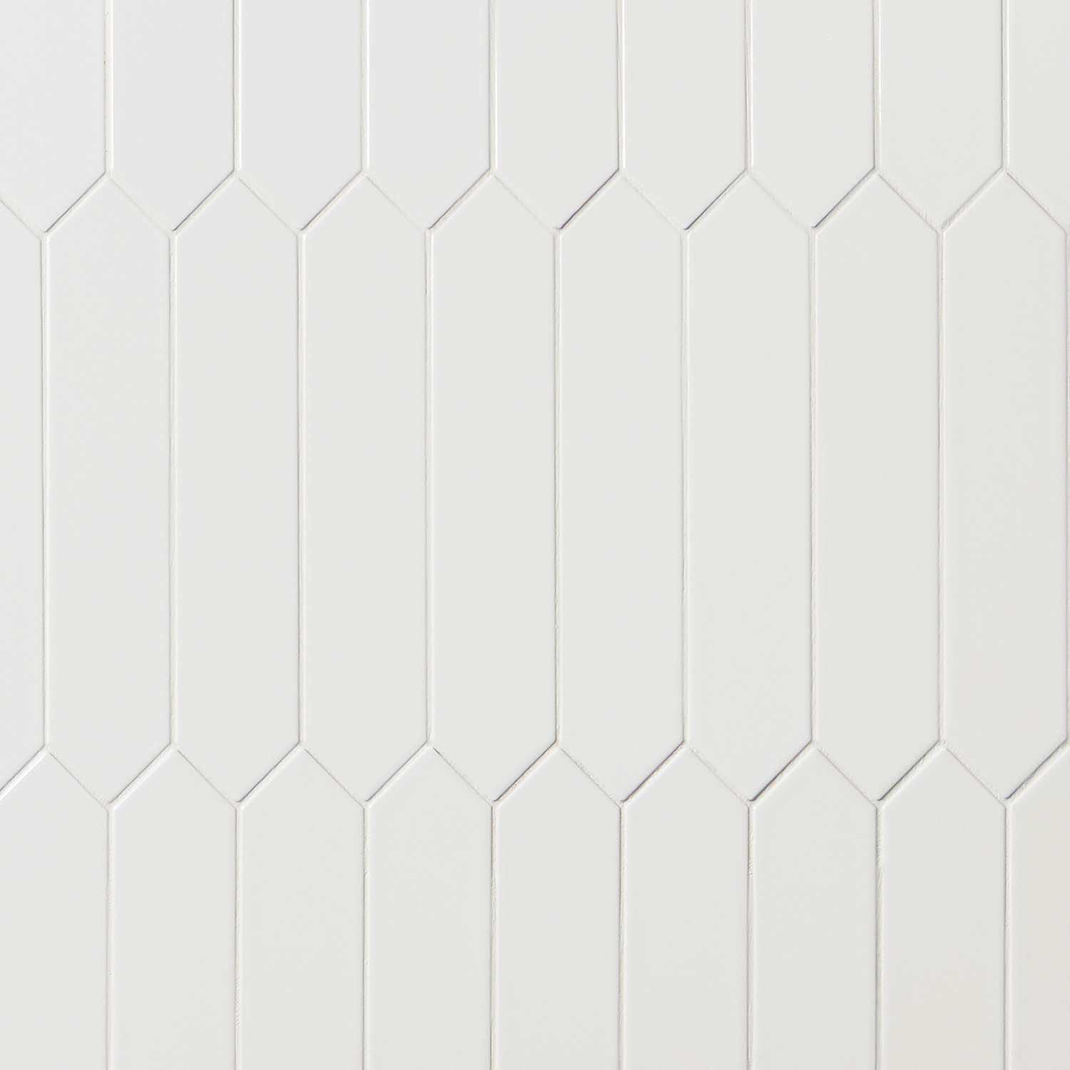 Kent White 3x12 Picket Polished Ceramic Tile