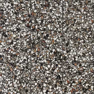 Chips Macro Nero 8x8 Matte Porcelain Tile - Sample