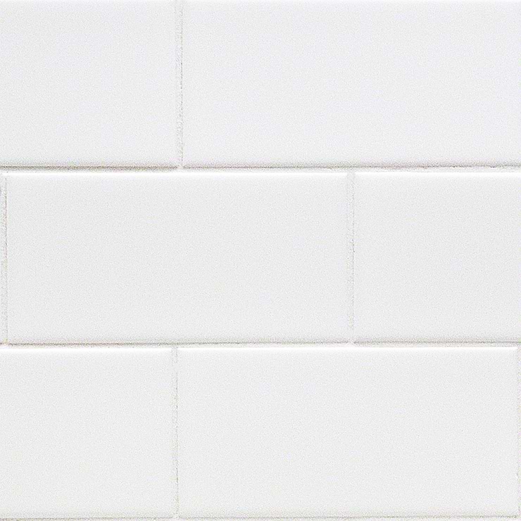 Basic White 3x6 Matte Ceramic Subway Wall Tile