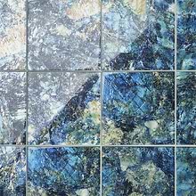 Gem Azul Blue 9x9 Polished Glass Tile