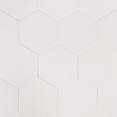 Hexart Blanco 8" Hexagon Porcelain Matte Tile - Sample