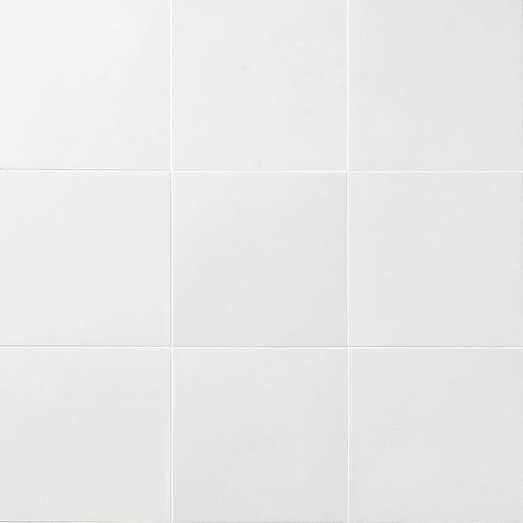 Art Geo by Elizabeth Sutton Cement White 8x8 Matte Porcelain Tile
