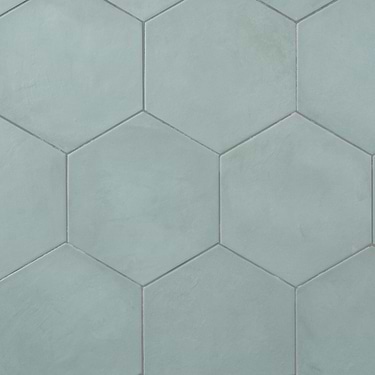 Ava Green Cielo 8" Hexagon Matte Porcelain Tile - Sample